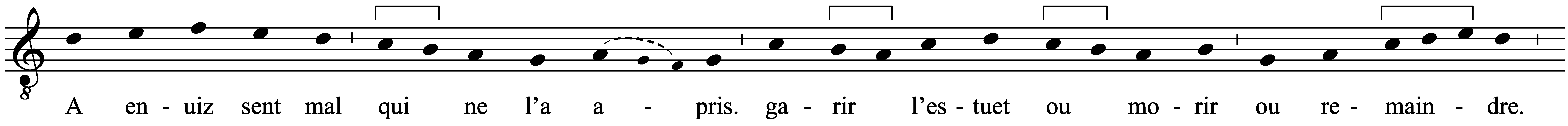 Work musical notation